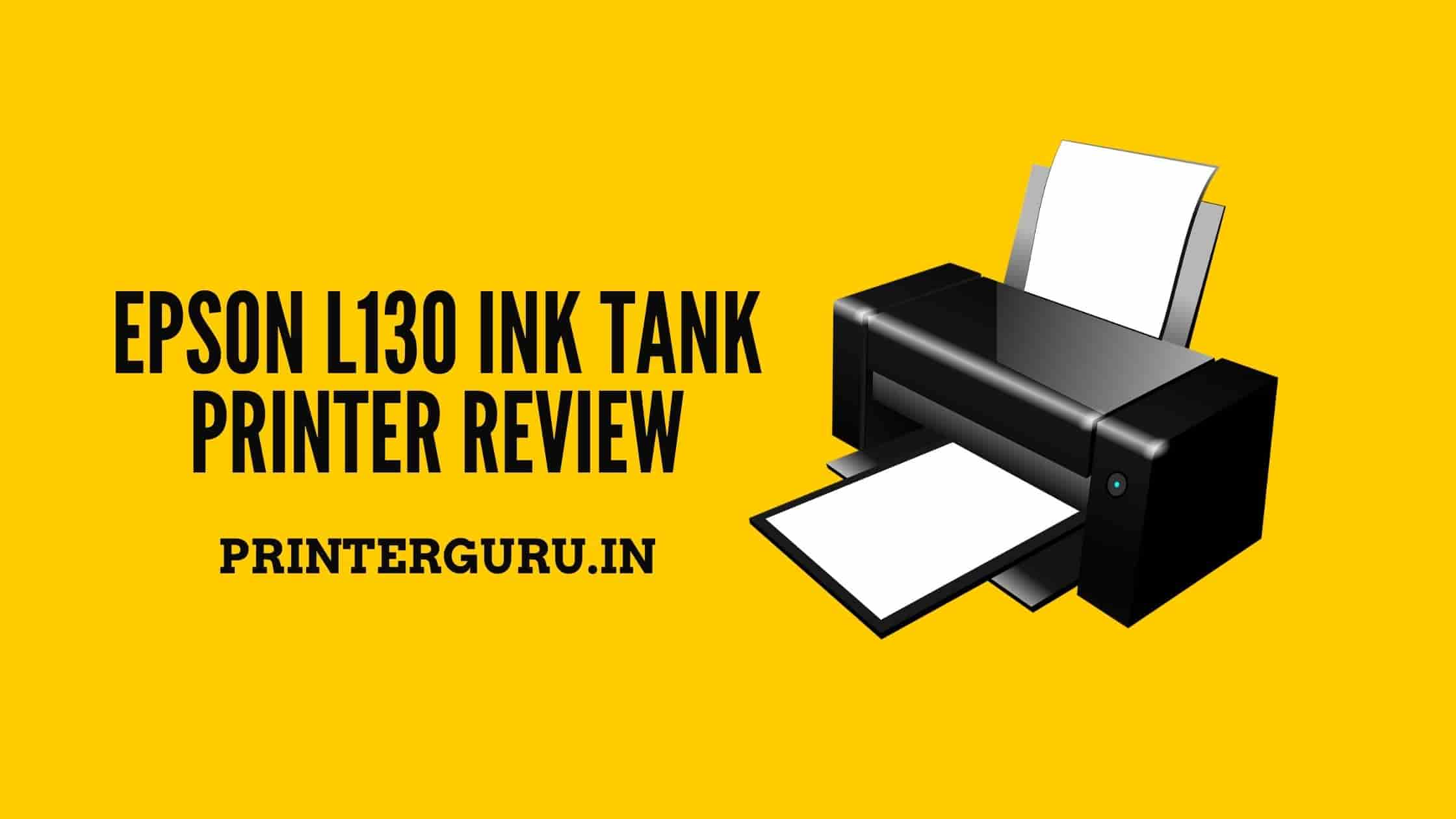 Epson L130 Printer Review