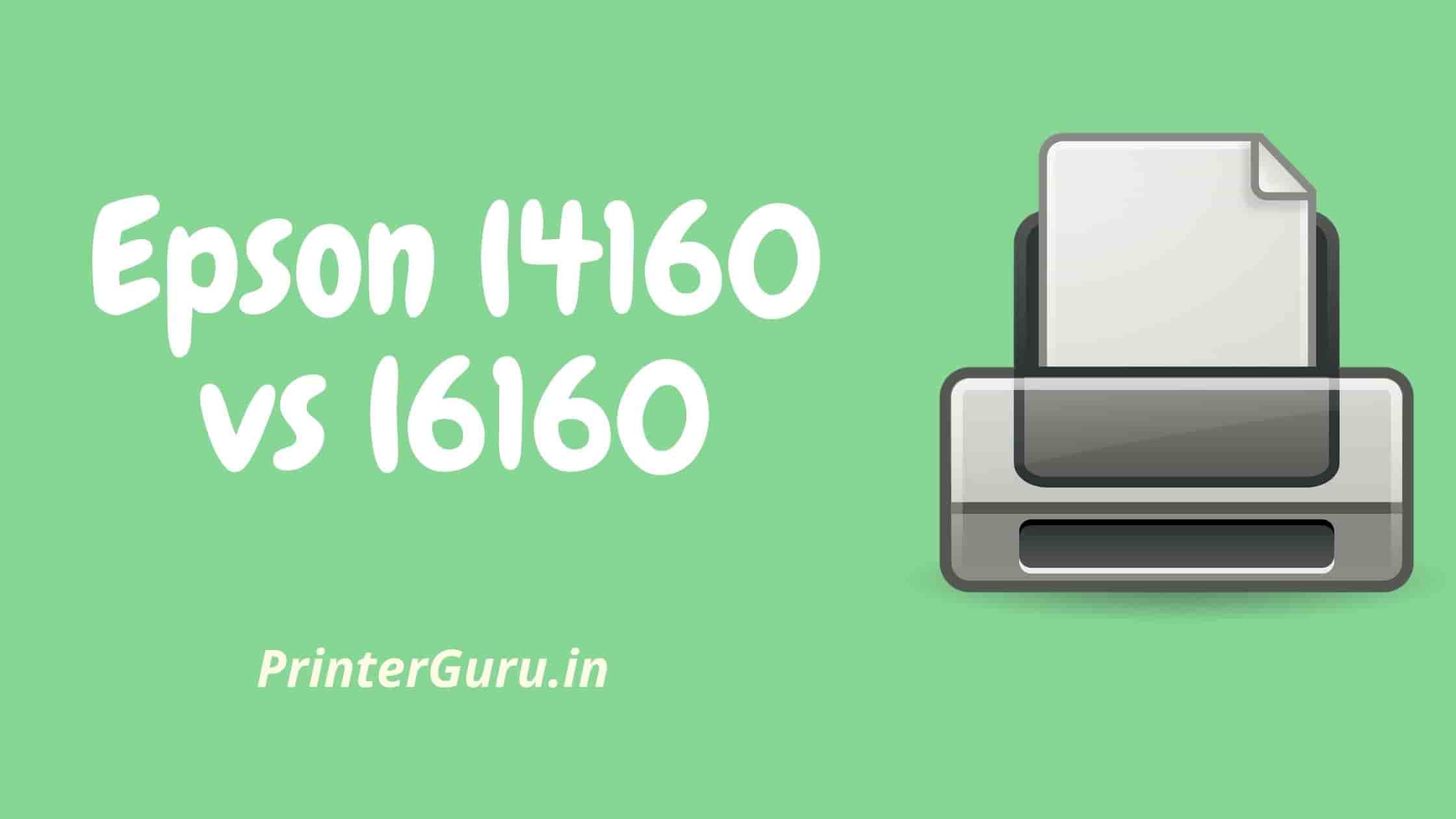 Epson l4160 vs l6160