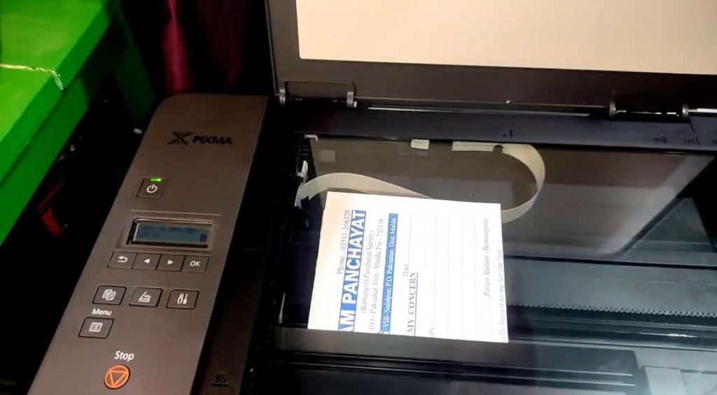 Canon Pixma G2060 Scanning