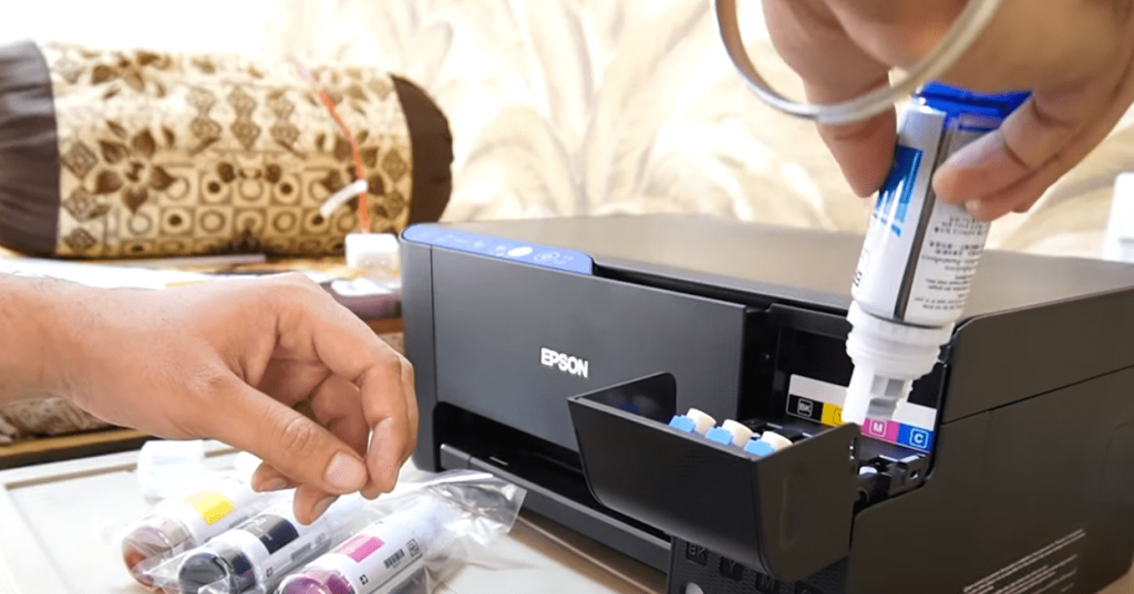 Epson L3152 Printer Refilling