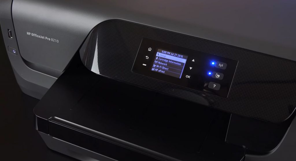 HP OfficeJet Pro 8210 Display
