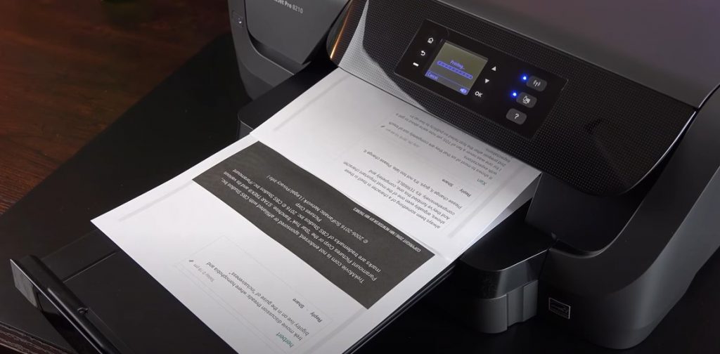 HP OfficeJet Pro 8210 Printing
