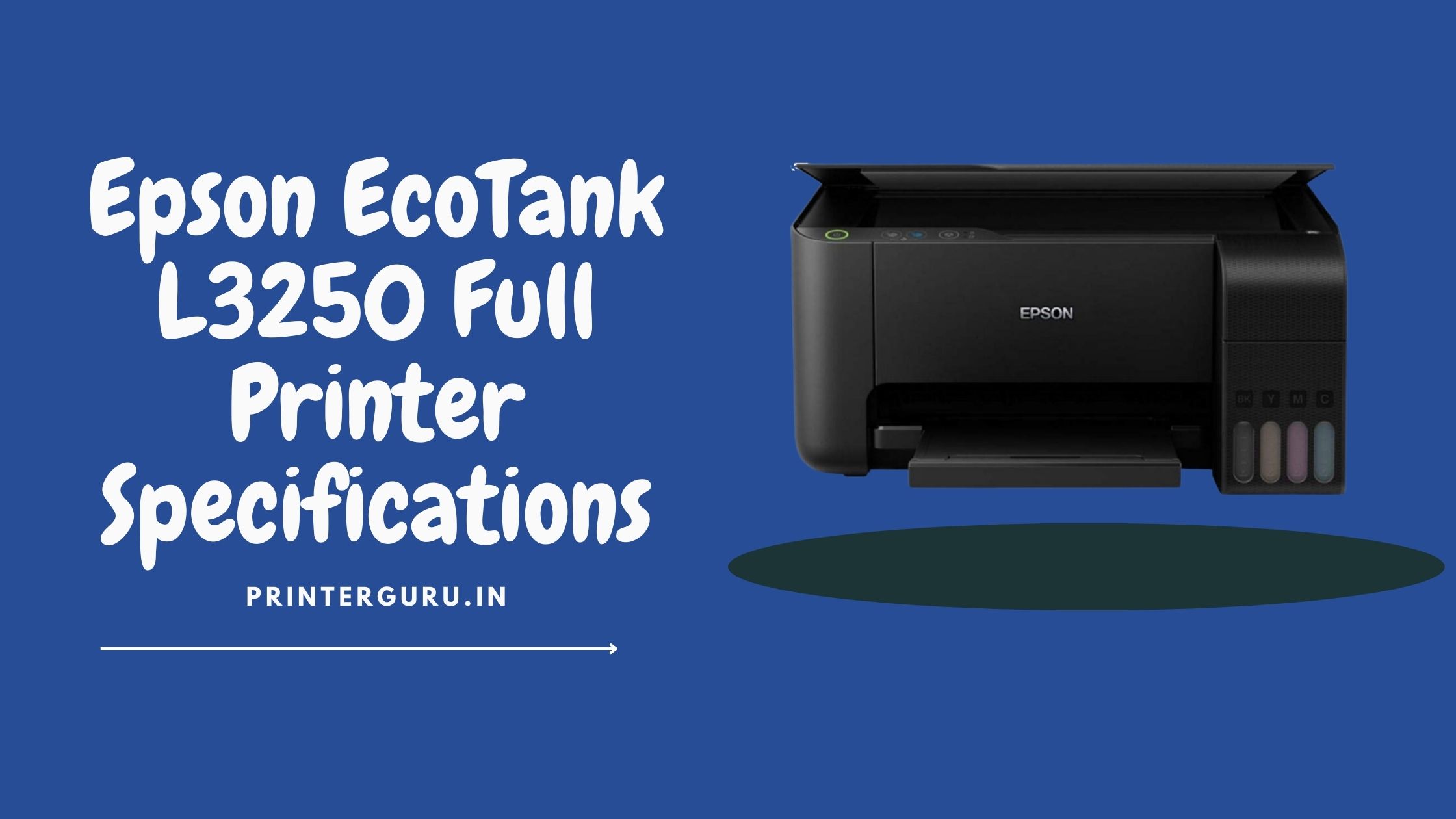 Epson EcoTank L3250 Specifications