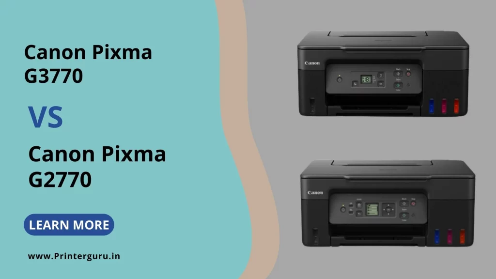 Canon Pixma G3770 vs G2770