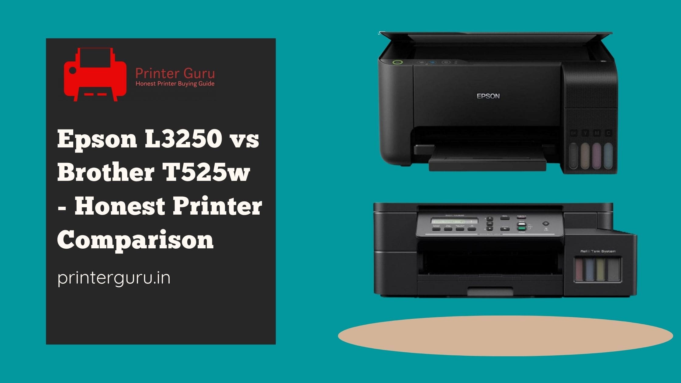 Epson L3250 vs Brother T525w