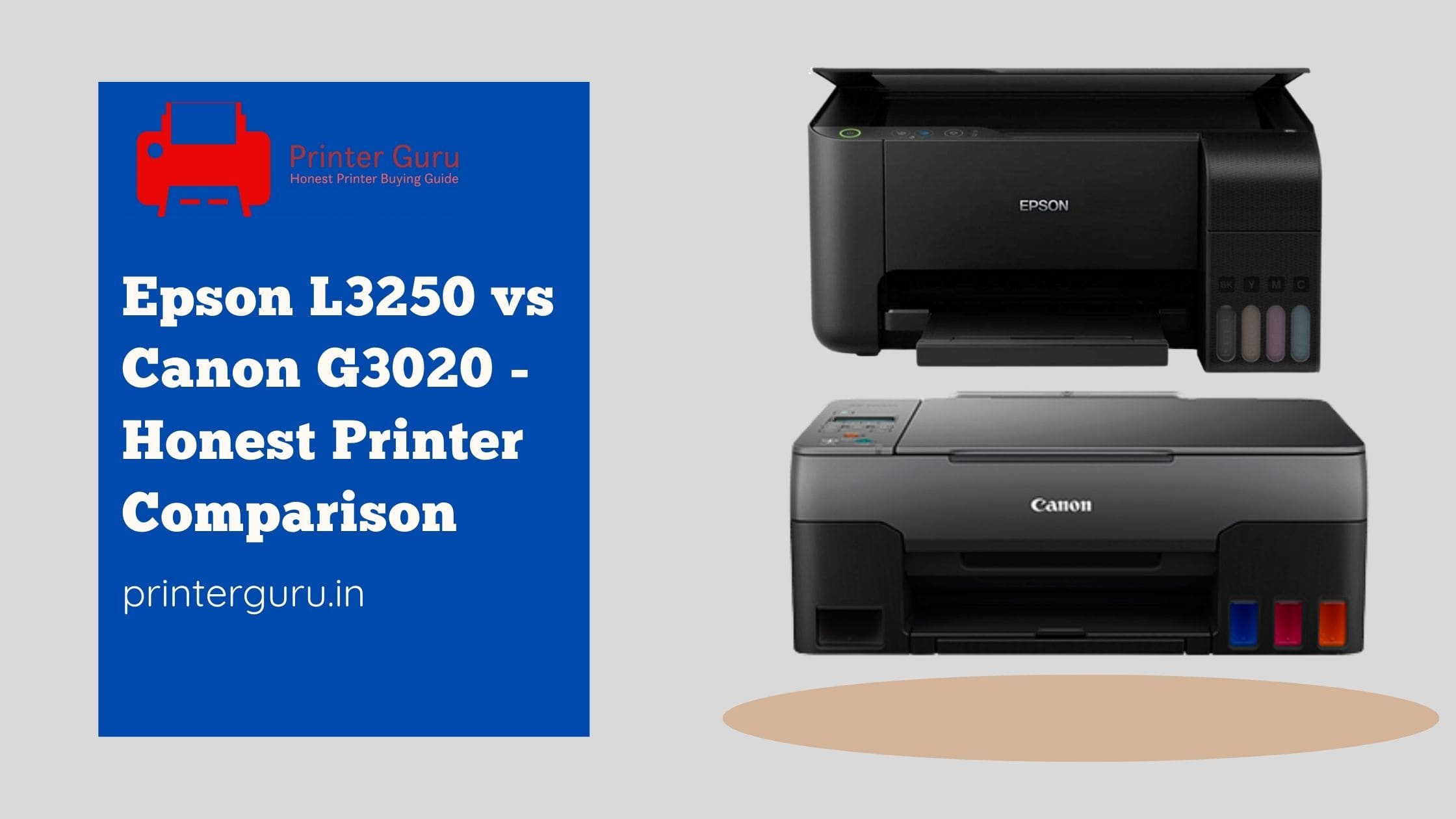 Epson L3250 vs Canon G3020