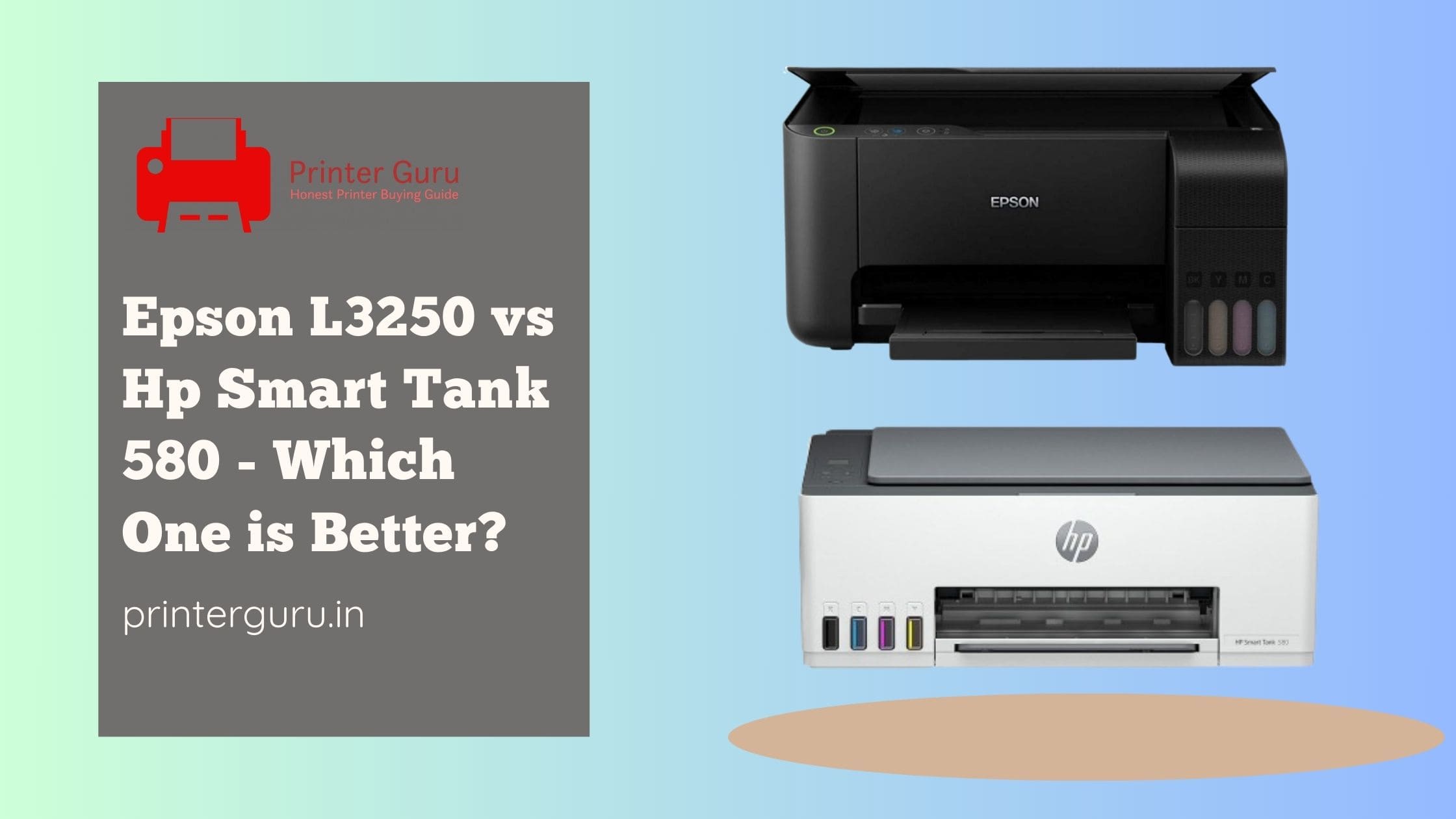 Epson L3250 vs Hp Smart Tank 580