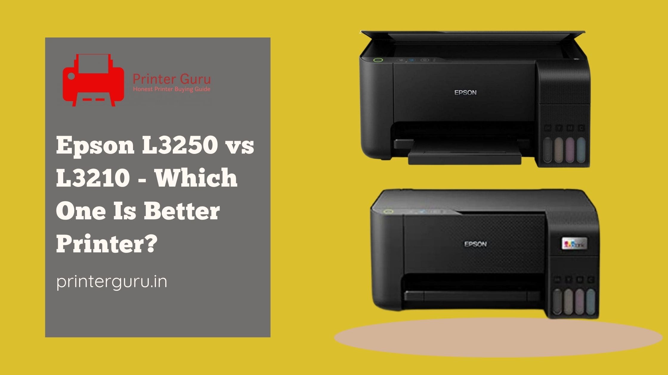Epson L3250 vs L3210