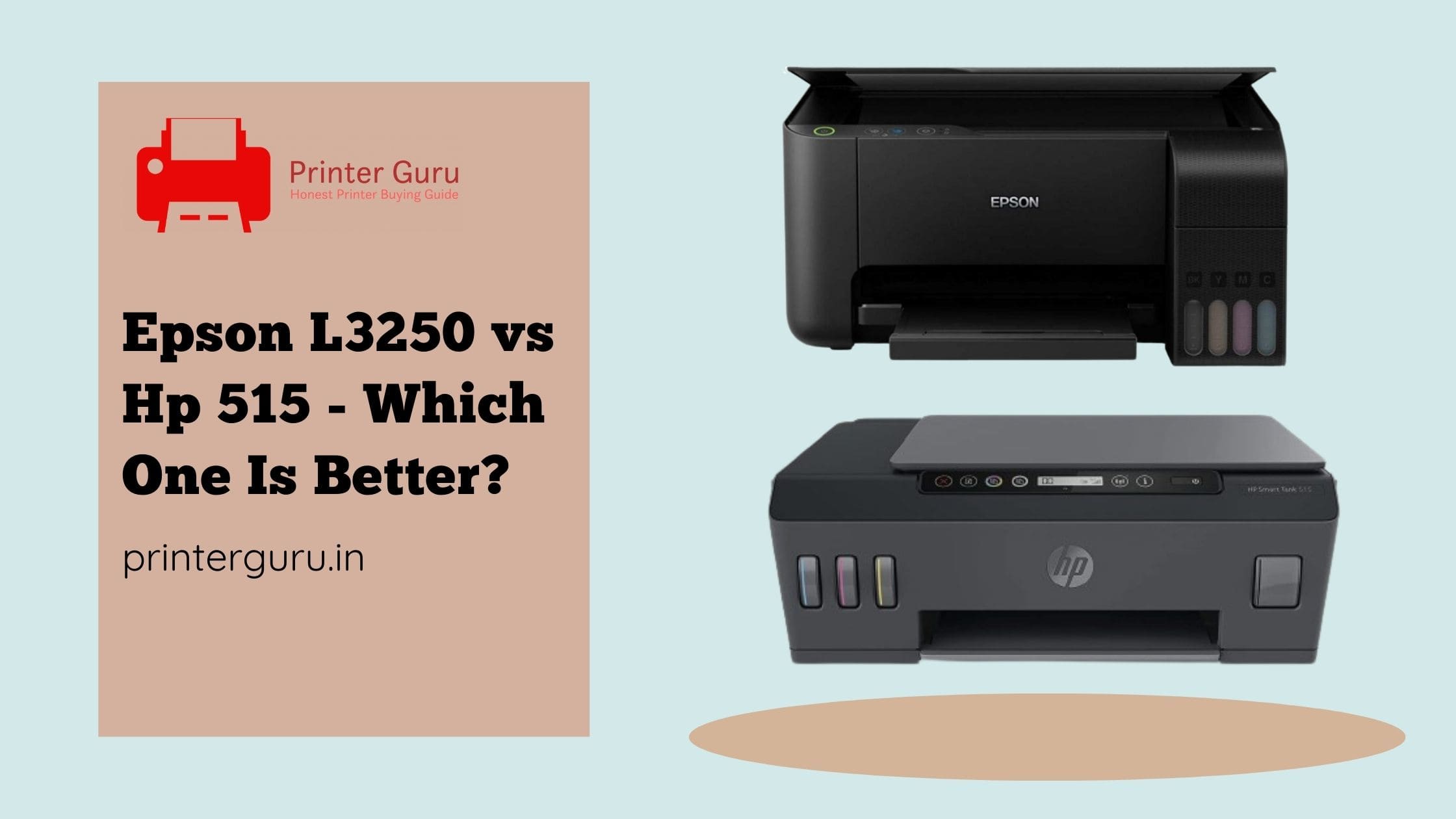Epson L3250 vs Hp 515
